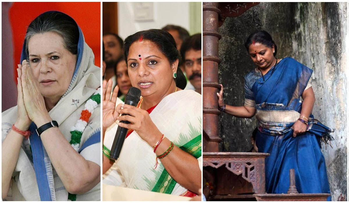 Kalvakuntla Kavitha: చీర రంగుల్లో ఫ్యామిలీ పాలిటిక్స్.. కవిత కాంగ్రెస్ సిస్టర్ కానున్నారా?