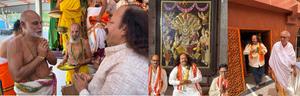 ఒకే రోజు మూడు మహా క్షేత్రాలను దర్శించుకున్న పురాణపండ శ్రీనివాస్
